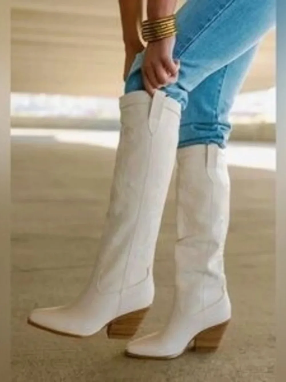 Snow White Steve Madden Knee-High Boots!.